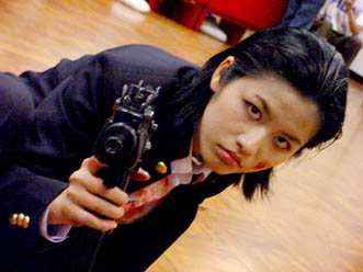 kiriyama with gun