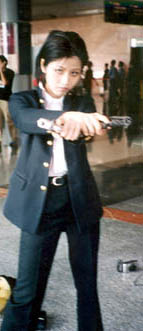 kazuo with two guns